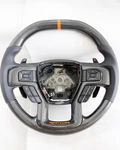 Oem Ford F150 Raptor Carbon Fiber Steering Wheel Paddle Shifter Orange Stitch. Fixed Price $1393.33.