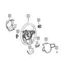 Genuine Mopar Steering Wheel Back Cover 6SA15TU8AA. Fixed Price $53.85.