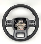 Oem 2024 Ford F150 Black Leather Steering Wheel, Gray Stitch ML3B-3600-BK319W. Fixed Price $404.99.