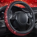 Red Diamond Steering Wheel Cover With Bling Rhinestones Universal Fit. Fixed Price $22.82.