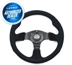 New Reinforced Nrg Steering Wheel Black Alcantara Thumb Grip 320MM RST-012SA. Fixed Price $198.00.