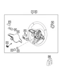 Genuine Mopar Steering Wheel 7VP93LXHAA. Fixed Price $1123.55.