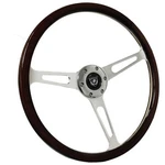 Vsw 3-SPOKE 15 6-BOLT 70MM Pcd Dark Woodgrain Steering Wheel. Fixed Price $260.99.