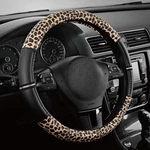 Leopard Steering Wheel Cover - Made With Pvc Leather Cheetah Print Black. Fixed Price $31.19.