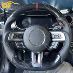 Hydro Dip Carbon Fiber Steering Wheel Fit 2018-2023 Ford Mustang Gt Red Line. Fixed Price $199.00.