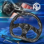 Nrg ST-009FC-BK Black 6X70MM Bolt Flat Dish Carbon Fiber 3 Spoke Steering Wheel. Fixed Price $400.00.