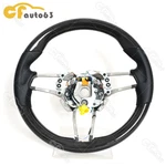 Dry Carbon Fiber Steering Wheel Round Design Fit 16+ Porsche 718 911 Panamera. Fixed Price $359.00.