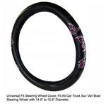 Bdk Pink Butterfly Car Truck Suv Van Boat Steering Wheel Cover. Fixed Price $14.94.