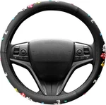 Finex Silicone 3D Molded Design - Checker Auto Car Steering Wheel Cover Black. Fixed Price $53.99.