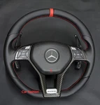 Mercedes Custom Sport Steering Wheel With Paddle Shifters Fits W204 W212 W207.. Fixed Price $370.00.
