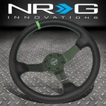 Nrg Innovations RST-036CF-GN 350MM 3" Deep Dish Carbon Fiber Steering Wheel. Fixed Price $320.00.