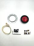 Momo Horn Kit Wires Ground Ring Titanium Screws Set & Metal Red. Fixed Price $50.00.