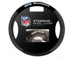 Seattle Seahawks Black Steering Wheel Cover Poly-suede & Mesh Nfl Fremont Die. Fixed Price $9.99.