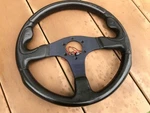 Rare Momo Pilota Leather Steering Wheel 350MM Made Italy Free Shipping Japan. Fixed Price $265.39.