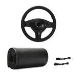Genuine Leather Steering Wheel Cover, Stitch On Wrap For Glossy Black. Fixed Price $19.99.