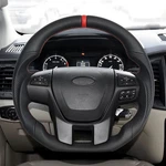 Full Leather Flat Steering Wheel Fits Ford Ranger Raptor 2018-2023 W/paddle Hole. Fixed Price $236.55.