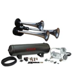 Triple Trumpet Train Horn With 150PSI Viair 400C Compressor 2.5G Kit Pickup. Fixed Price $558.99.