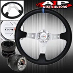 Extender + For 94-01 Integra Hub Deep Dish Black Steering Wheel Silver Center. Fixed Price $54.99.