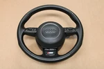 Audi A1 Multifunction Steering Wheel S-line Leather Black Complete 8X0419091. Fixed Price $464.87.