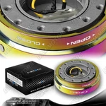 Nrg SRK-400MC Aluminum Steering Wheel Neo Chrome Thin Quick Release Short Hub. Fixed Price $125.00.