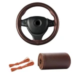 Genuine Leather Steering Wheel Cover, 15" Universal Car Protec.... Fixed Price $15.33.