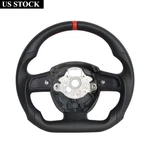 Full Leather Flat Steering Wheel For Audi A5 A4 Q7 RS4 RS5 2004 2005-2010. Fixed Price $265.05.