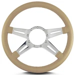 Lecarra 93209 14 Inch Steering Wheel, Mark Elegante, Tan Wrap. Fixed Price $234.95.