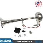 Stainless Steel Single Trumpet Horn 12V 390MM For Truck Car Marine Train Boat. Fixed Price $334.97.