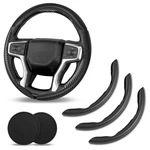 3X Segmented Steering Wheel Cover With Car Coasters For Dodge Ram 1500 2500 3500. Fixed Price $27.99.