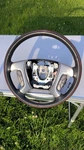 2007-13 Gmc Yukon Denali Leather Steering Wheel Woodgrain Oem. Fixed Price $160.00.