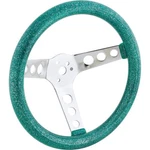 Speedway 11-1/2 Inch Green Metalflake Style Steering Wheel 3-1/2. Fixed Price $60.99.
