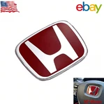Steering Wheel Badge Jdm Emblem Red 2008-2025 For Honda Civic Coupe Si 2DR 4DR. Fixed Price $12.99.
