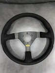Momo Steering Wheel Mod 69 Black Suede 350MM R1913/35S Replica. Fixed Price $159.00.