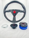 Monte Carlo Momo Steering Wheel 350MM Rsr Quik Release Hub Kit Eg 92-95 Civics. Fixed Price $395.00.