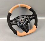 Honda Civic Fd FN2 Stream Suede Napa Leather Multimedia Steering Wheel. Fixed Price $361.82.