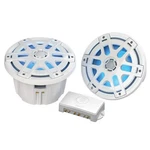 Poly-planar MA-OC8 8" 500 Watt Waterproof Blue Led Speaker White. Fixed Price $84.95.