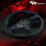 Nrg ST-012R-BL Racing 320MM 6-BOLTS Aluminum Spokes Leather Grip Steering Wheel. Fixed Price $134.00.