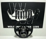 03-06 Jeep Tj Wrangler Soft Rubber 2 Spoke Steering Wheel W/ Shroud 5JG60DX9AD. Fixed Price $105.30.