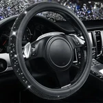 Bling Diamond Leather Steering Wheel Cover, With Sparkly Crystal Glitter Rhin.... Fixed Price $23.36.