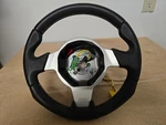 Tesla Roadster Steering Wheel And Spring, Stitch, Dark Grey Momo Italy. Fixed Price $417.00.