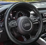 Haokay Heavy Duty Pure Cowhide Steering Wheel Cover, Genuine BLACK-1 A2. Fixed Price $26.00.