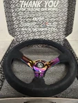 *returend Sale* Nrg (RST-018S-MCBS) Reinforced Steering Wheel (black Suede).. Fixed Price $135.00.