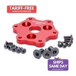 Woodward Machine QR697, One Red Aluminum Steering Wheel Adapter Euro To Us. Fixed Price $111.02.
