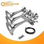 Chrome Plated 150DB Loud Train Truck Air Triple 3 Trumpet Horns Kit 12V/24V. Fixed Price $120.89.