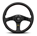 Momo Tuner Steering Wheel 320MM Black Leather Spokes New Genuine Nfc. Fixed Price $251.95.