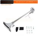 Mirozo 150DB Loud Chrome 28" Rectangle Trumpet Air Horn Fits Train Semi Truck Rv. Fixed Price $45.11.
