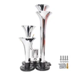 12V Horns Train Air 4 Trumpets Chrome Plated For Truck/car Loud Sound 150DB. Fixed Price $28.45.