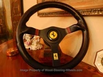 Ferrari 328 Gts Gtb 512 Steering Wheel Momo Hub +horn Button Vintage 1988. Fixed Price $1700.00.
