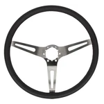 Gm 6-BOLT 15" Leather Wrapped Classic 4" Dish Steering Wheel W/ 3 Slotted Spokes. Fixed Price $249.99.