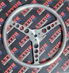 3 Bolt - 14'' Flat Billet Steering Wheel Wrap Your Own. Fixed Price $125.00.